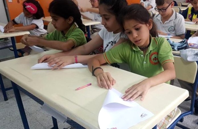 Miniklerden 'Önce katlıyoruz, sonra besliyoruz' projesi