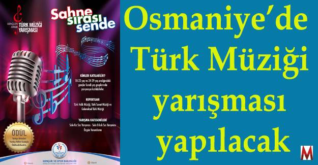 Türk Müziği yarışması yapılacak