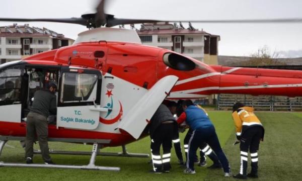 Ambulans Helikopter Kalp Hastası 2 Günlük Bebek İçin Havalandı