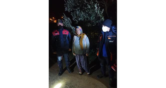Kayıp kadın ekiplerin ortak çalışmasıyla bulundu
