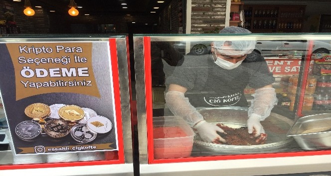Kripto para ile çiğ köfte satışı