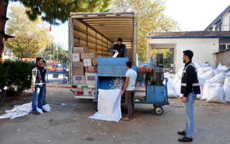 4 Milyon Paket Kaçak Sigara Öğütülerek İmha Edildi