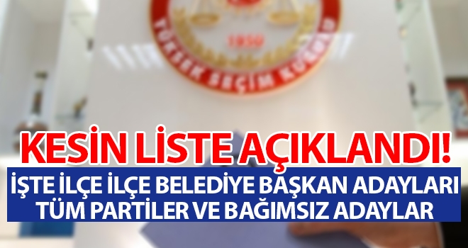 Kesin Aday Listeleri İlan Ediliyor - Osmaniye 