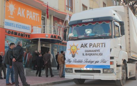 AK Parti'den terör mağdurlarına 1 tır yardım