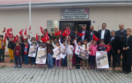  Anaokulu öğrencilerinden, Şehit Aileleri Derneği'ne ziyaret