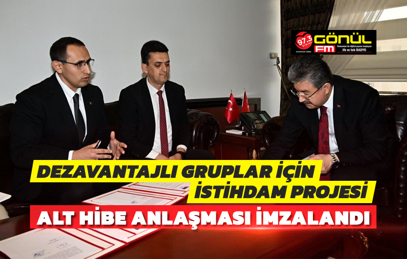 Güvenilir Yer Fıstığı Gıda Üretim Modeli ile Dezavantajlı Gruplar İçin İstihdam Projesi Alt Hibe Anlaşması İmzalandı