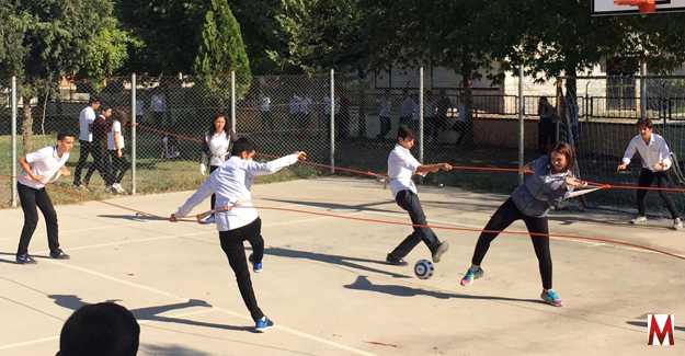 Basketbol sahasında 'Langırt' keyfi  