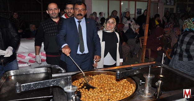 Başkan Adayı, şehitler için lokma döktürdü!   