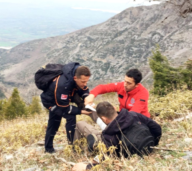 Dağda Mahsur Kalan Vatandaşa Kurtarma Operasyonu 