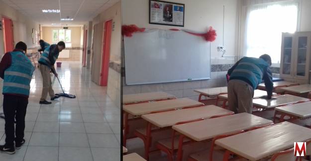 Denetimli Serbestler temizlik yapıyor!