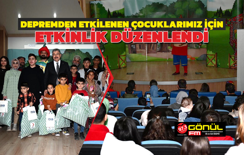 Çocuk Evleri Koordinasyon Merkezinde Bulunan ve Depremden Etkilenen Çocuklarımız için Etkinlik Düzenledi