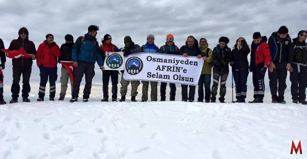 Düldül'ün zirvesinden Afrin’e Selam!