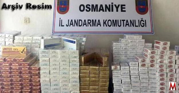 Jandarma Otomobilde kaçak sigara yakaladı