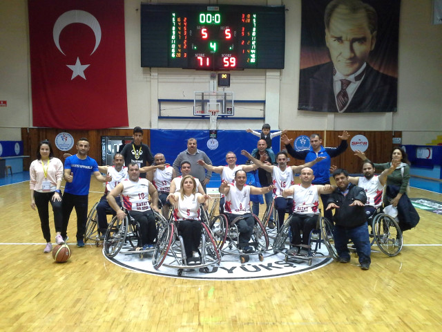 HBB Bedensel Engelliler Basketbol Takımı İkinci Yarıda Hep Galip 