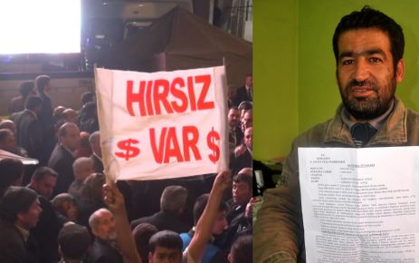  'Hırsız Var' pankartı açtığı için hakkında dava açılan Alıcı beraat etti