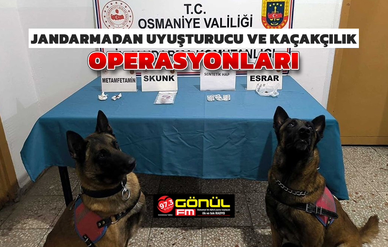 Jandarmadan uyuşturucu ve kaçakçılık operasyonları: 22 gözaltı