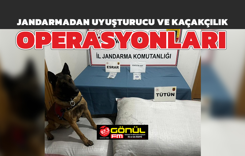 Jandarmadan uyuşturucu ve kaçakçılık operasyonları: 18 gözaltı