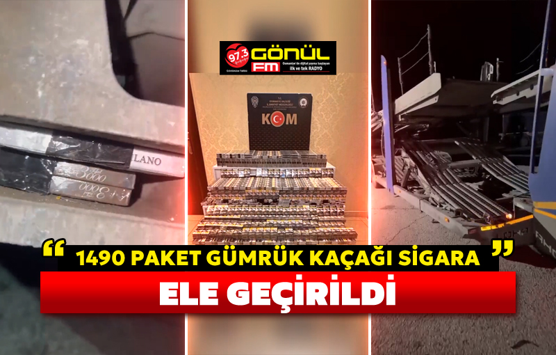 Gümrük kaçağı sigara ele geçirildi