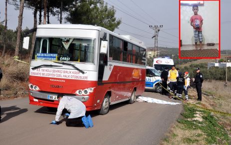 Karnesini alan ana sınıfı öğrencisi eve dönerken otobüs altında öldü