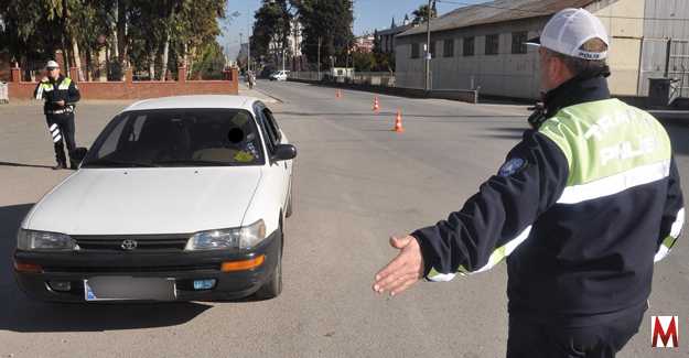 Kasım ayında 295 araca, 40 bin lira ceza