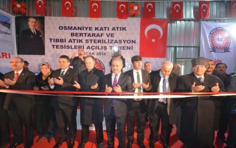 Katı atık bertaraf ve tıbbi atık sterilizasyon tesisi açıldı