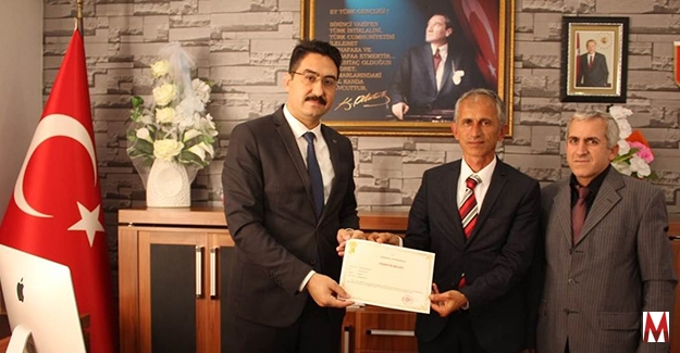 Kaymakamdan Muhtarlara Teşekkür Belgesi