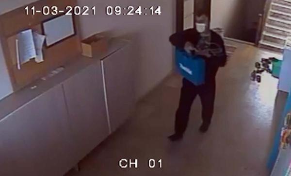 Matkap hırsızı güvenlik kamerası görüntülerinden yakalandı