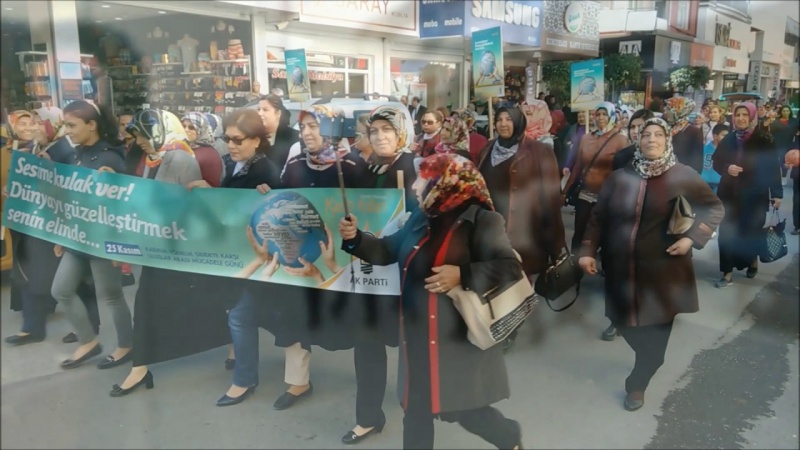 Osmaniye'de Kadına Yönelik Şiddete Karşı Farkındalık Yürüyüşü