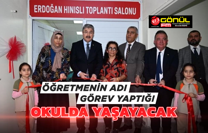 Depremde vefat eden öğretmenin adı, görev yaptığı okulda yaşayacak