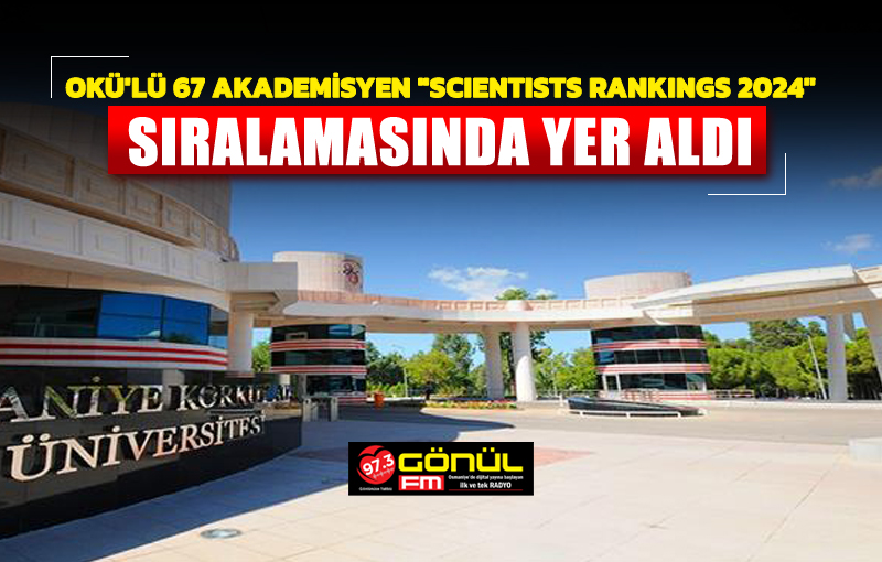 OKÜ'lü 67 Akademisyen “Scientists Rankings 2024” Sıralamasında Yer Aldı