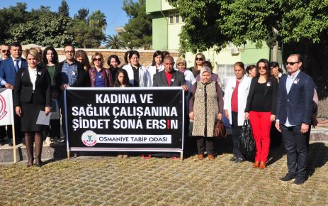 Osmaniye'de Dr. Aynur Dağdemir'in öldürülmesi protesto edildi