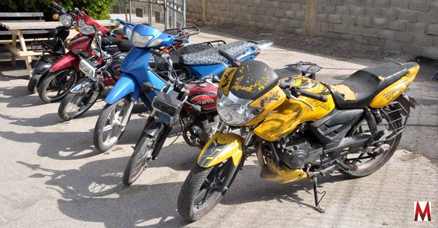 8 motosiklet hırsızlığı aydınlatıldı!