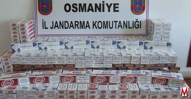 Oto lastik tamirhanesine kaçak sigara baskını