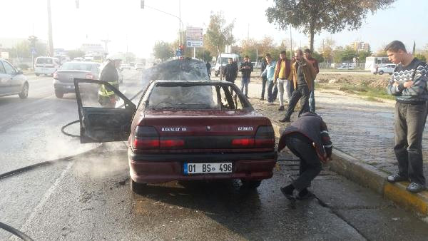 Seyir Halindeki Otomobil Yandı.