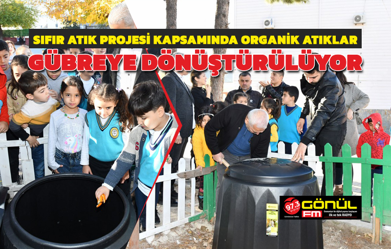 Organik atıklar gübreye dönüştürülüyor