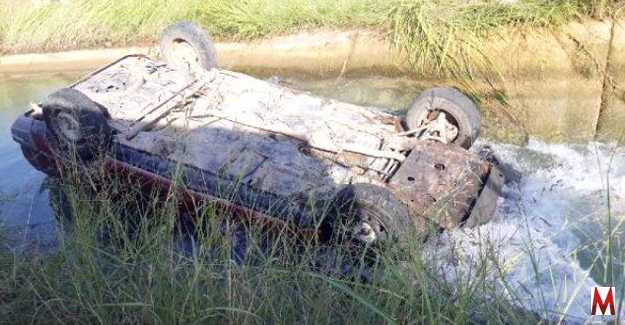 Sulama kanalına uçan oto sürücüsü öldü  