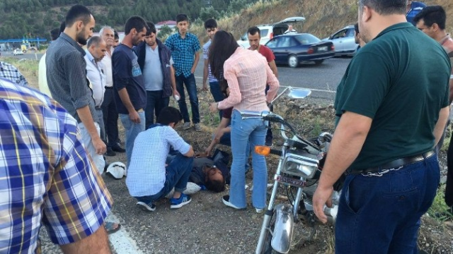 Türkoğlu'nda Motosiklet Kazası: 1 Yaralı