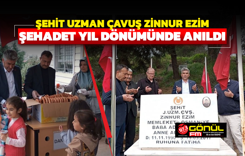 Şehit Uzman Çavuş Zinnur Ezim, şehadet yıl dönümünde anıldı