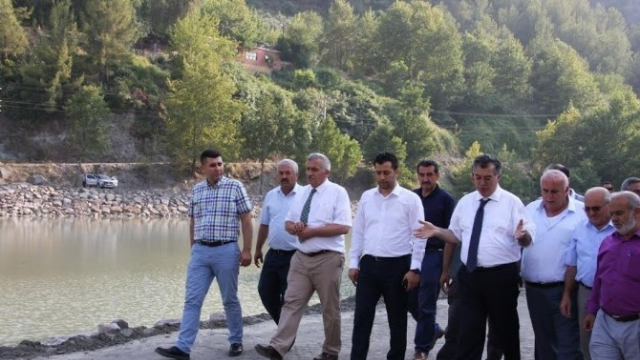 Vali Al, Karcalar Göletini İnceledi .
