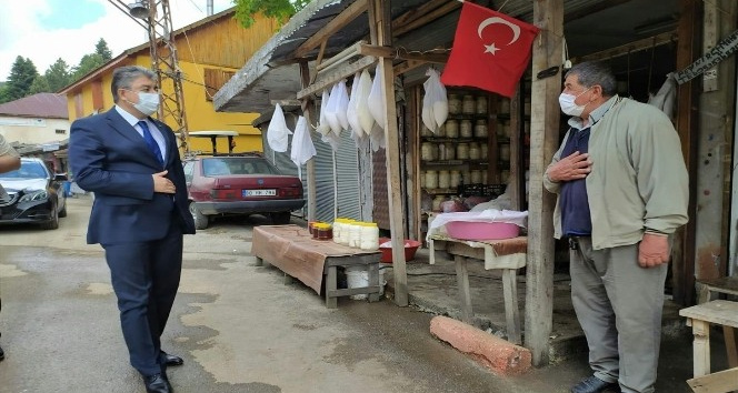 Zorkun Yaylası'nda korona virüs denetimi