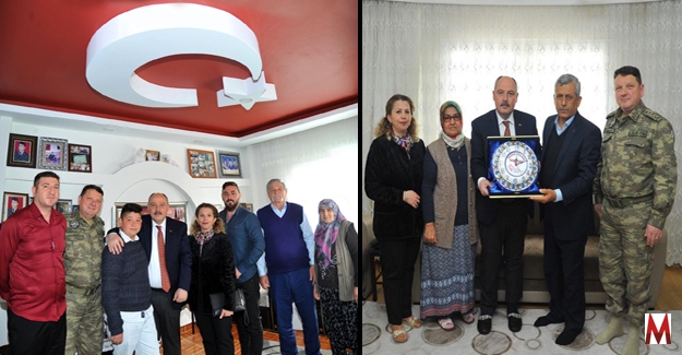 Vali Coşkun’dan şehit ailelerine ziyaret