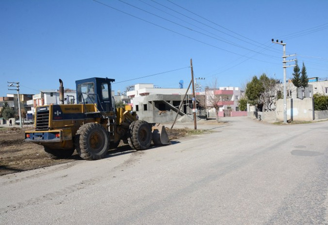 Dumlupınar mahallesinde yapılı çiftliği mevkii parke ile tanıştı